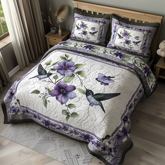 Hummingbird TAI100724037 Quilt Bedding Set