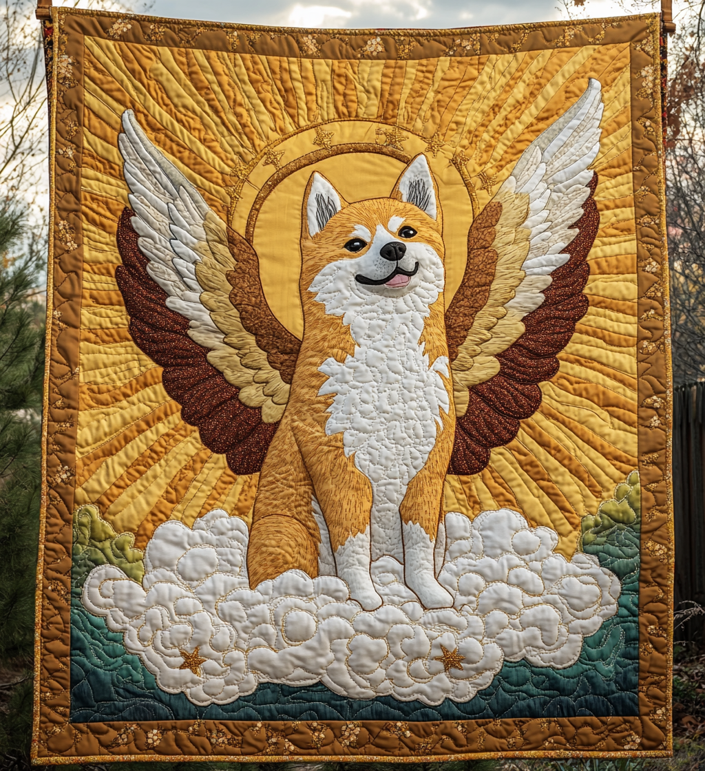 Akita Angel DAI090125193 Quilt Blanket