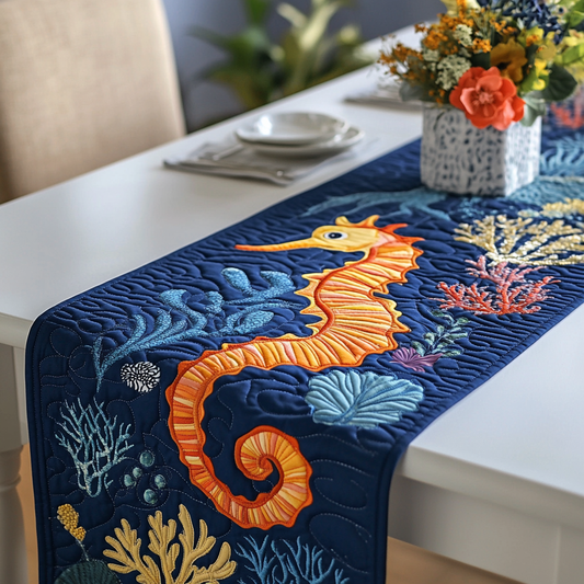 Seahorse DAI110225411 Quilted Table Runner