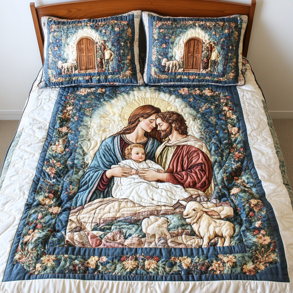 Nativity TAI181024244 Quilt Bedding Set