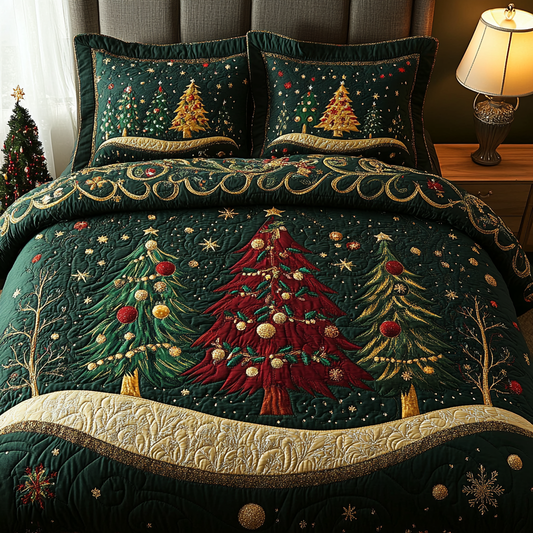 Christmas Tree TAI141124179 Quilt Bedding Set