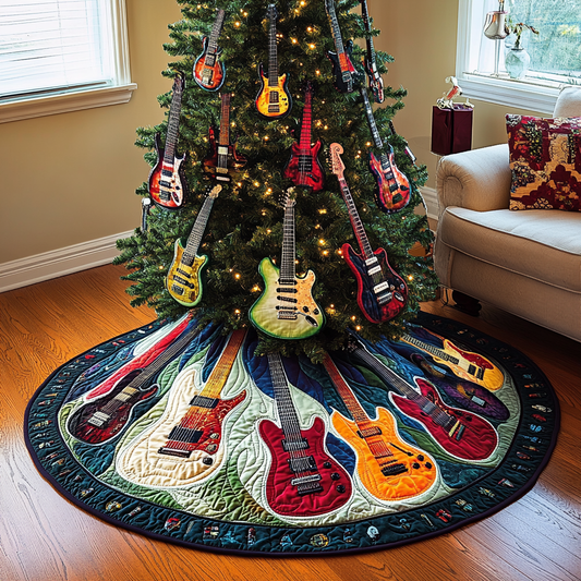 Guitar TAI041024168 Quilted Tree Skirt