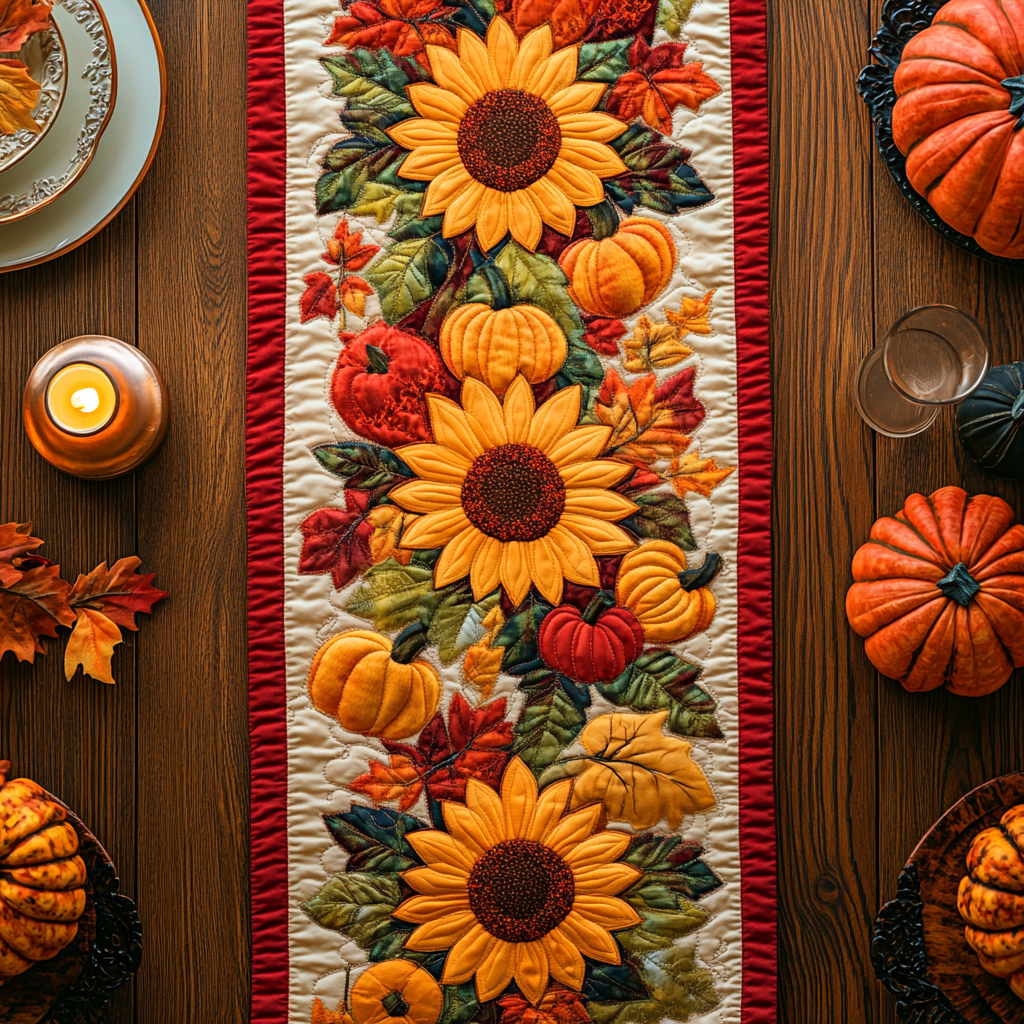 Sunflower TAI021024312 Quilted Table Runner