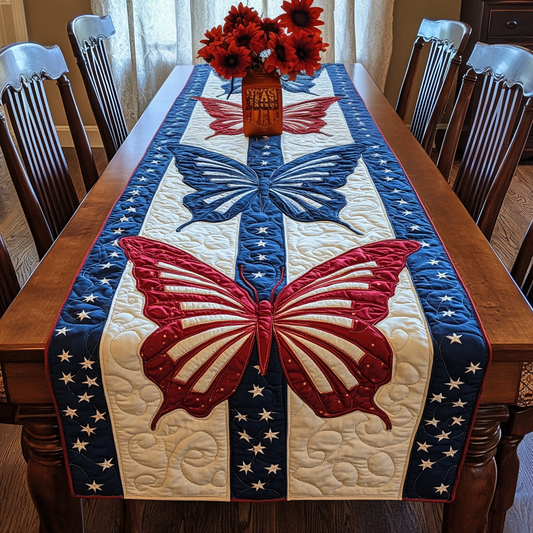 Patriotic Butterfly DAI190225273 Quilted Table Runner