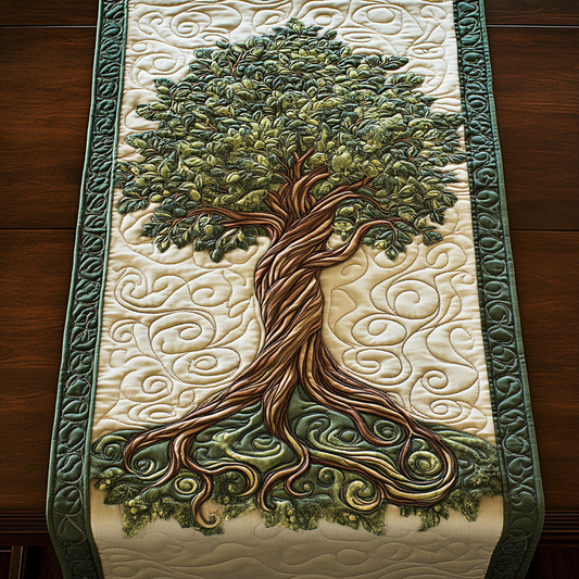 Tree Of Life TAI101224588 Quilted Table Runner