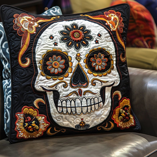 Sugar Skull TAI240424219 Quilted Pillow Case