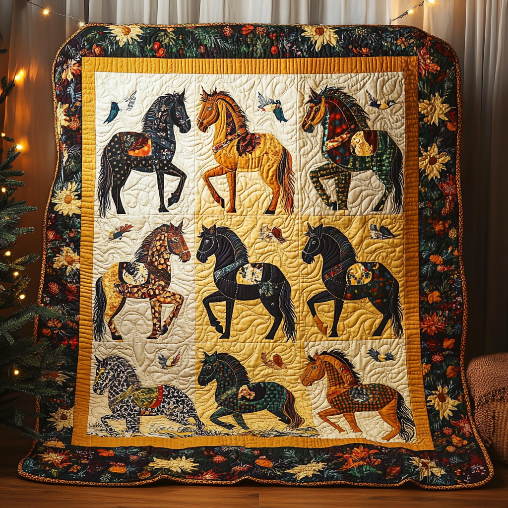 Horse TAI091024083 Quilt Blanket