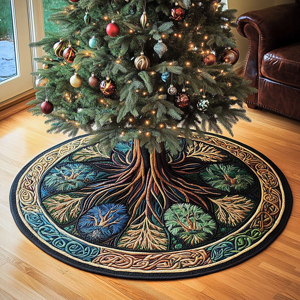 Tree Of Life TAI101224631 Quilted Tree Skirt