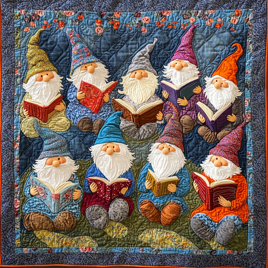 Reading Gnome DAI171224084 Quilt Blanket