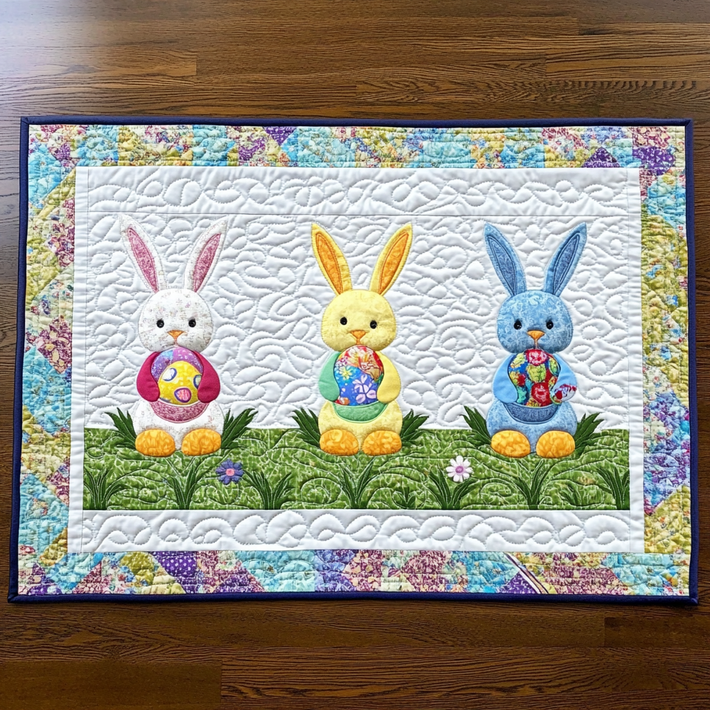 Easter Bunny DAI241224018 Quilted Placemats