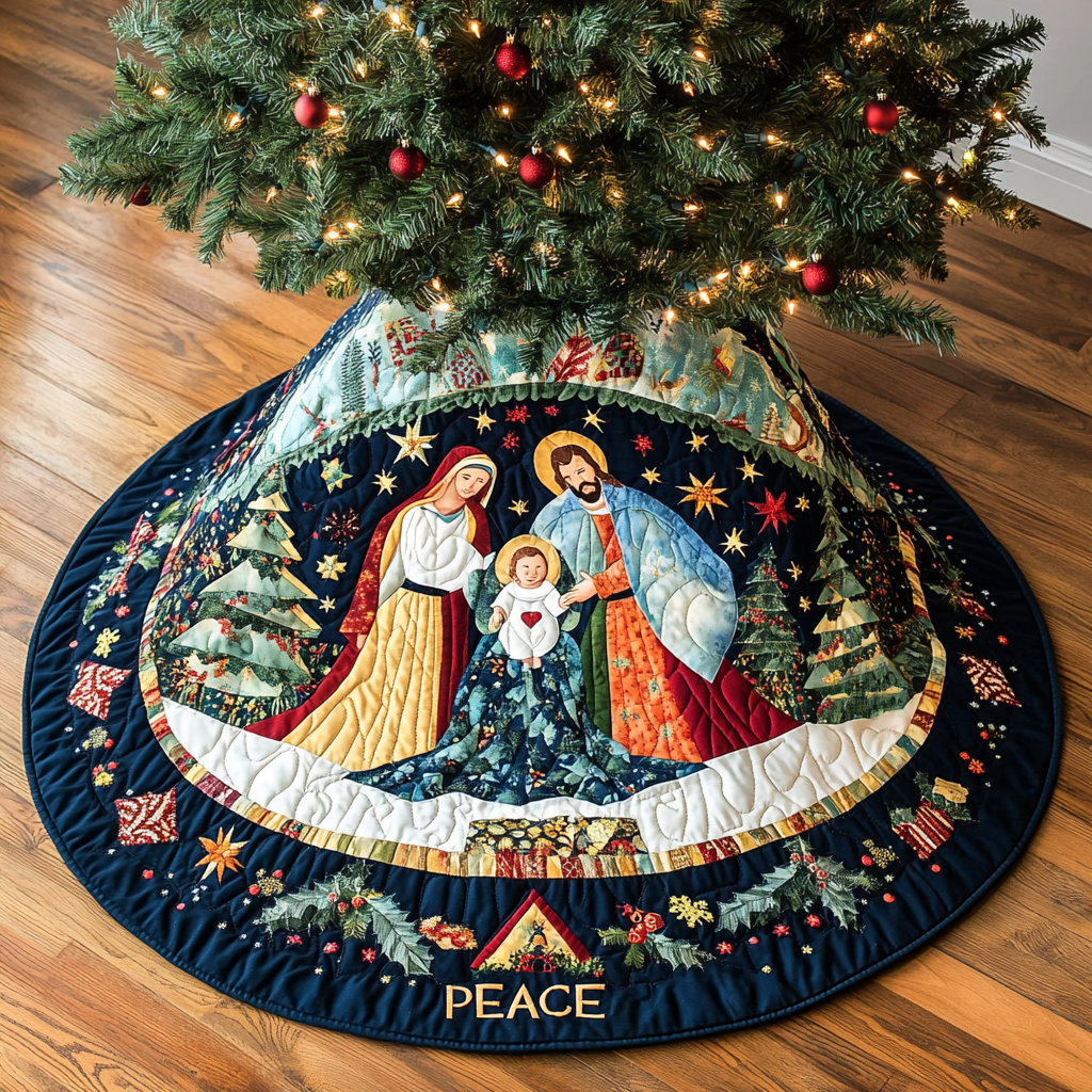 Nativity Scene TAI041024075 Quilted Tree Skirt