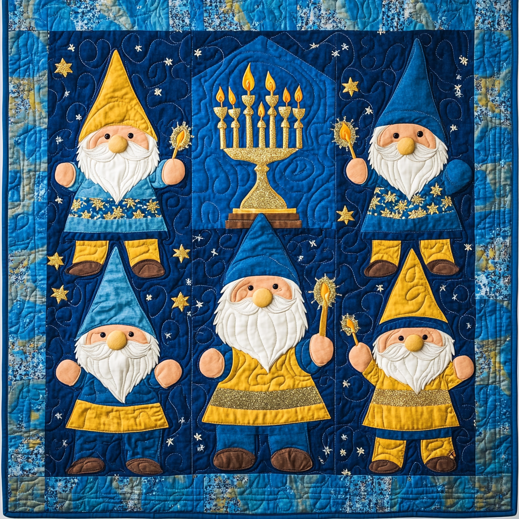 Hanukkah Gnome DAI301224103 Quilt Blanket