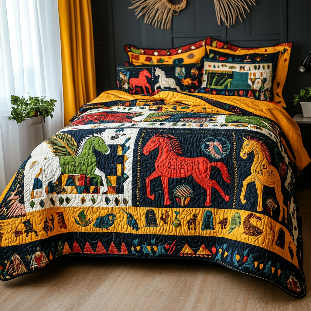 Native Horse TAI080824145 Quilt Bedding Set