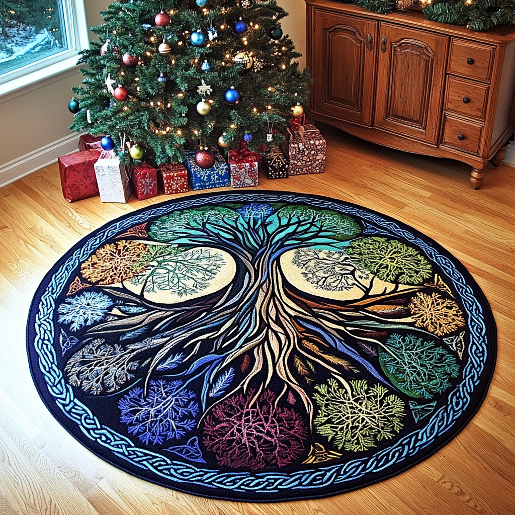 Tree Of Life TAI101224627 Quilted Tree Skirt