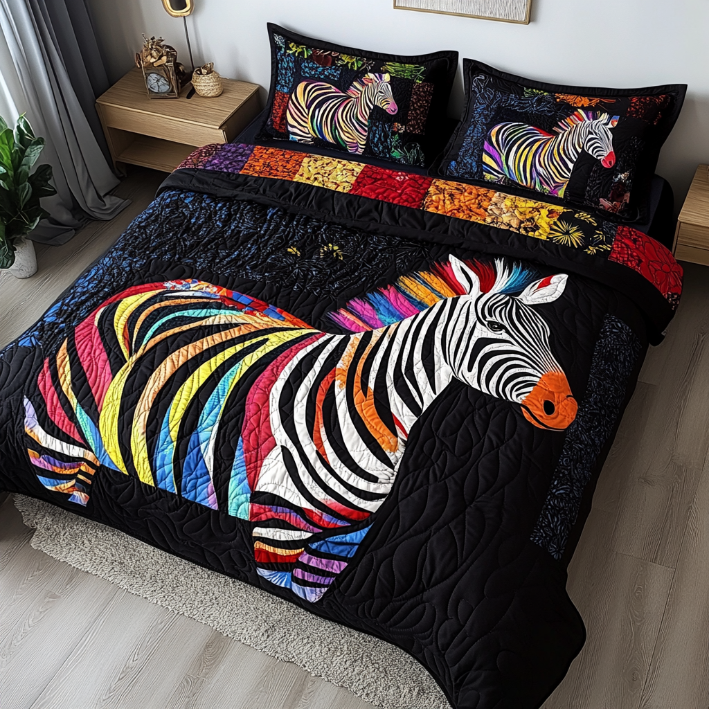 Zebra DAI101224004 Quilt Bedding Set