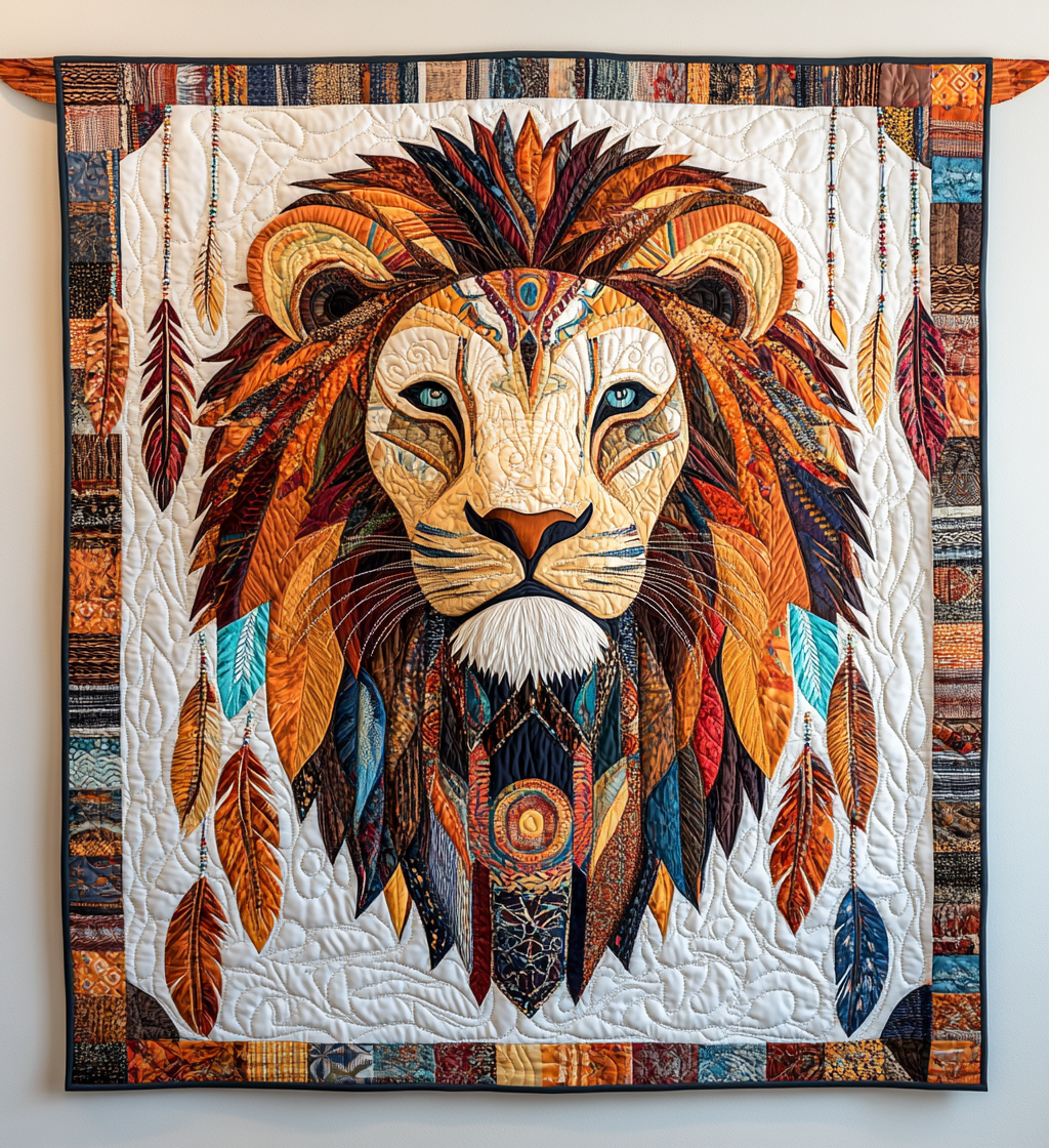 Native American Lion DAI171224100 Quilt Blanket