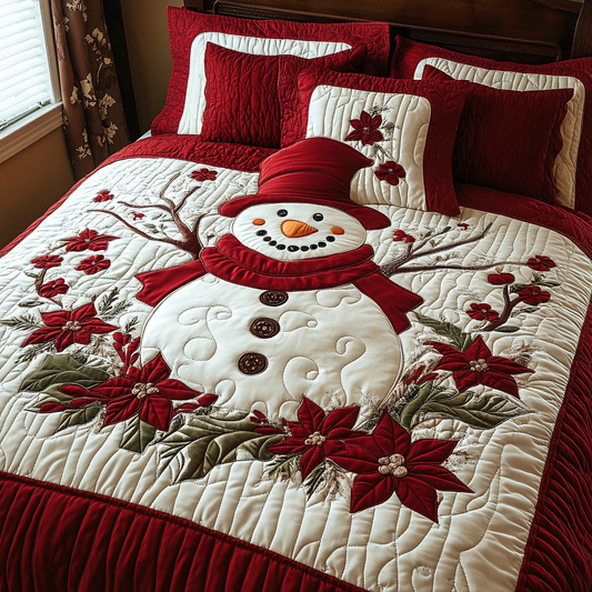 Christmas Snowman TAI141124042 Quilt Bedding Set