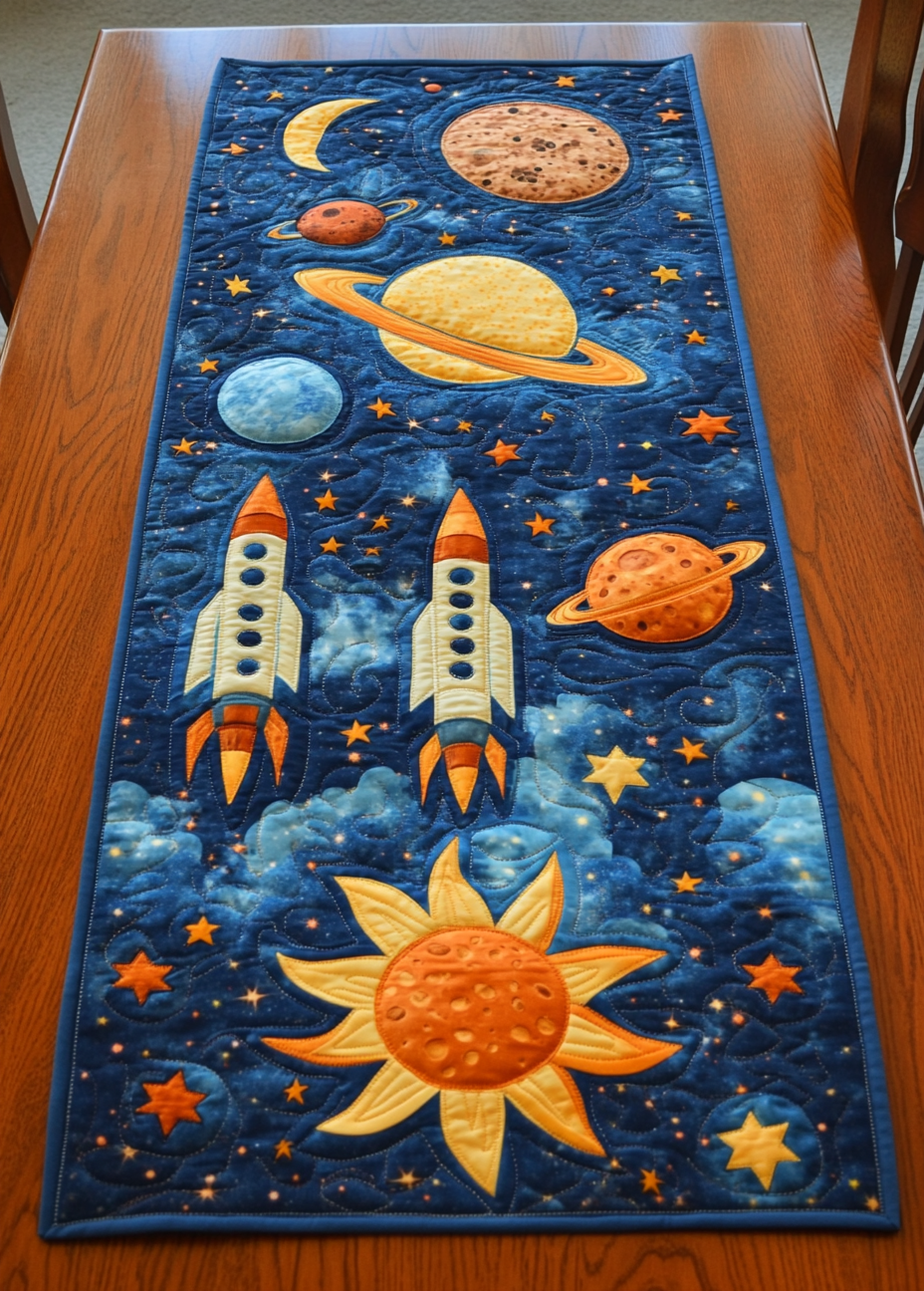 Rocket DAI301224291 Quilted Table Runner