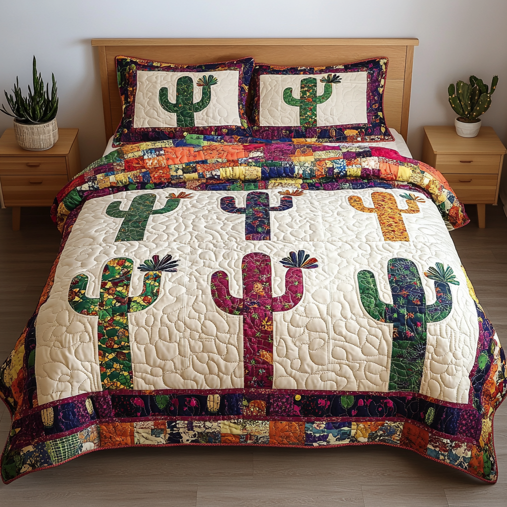 Cactus DAI280824237 Quilt Bedding Set