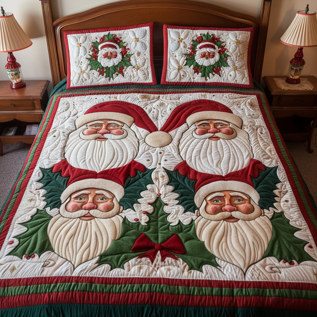 Christmas Santa TAI111124189 Quilt Bedding Set