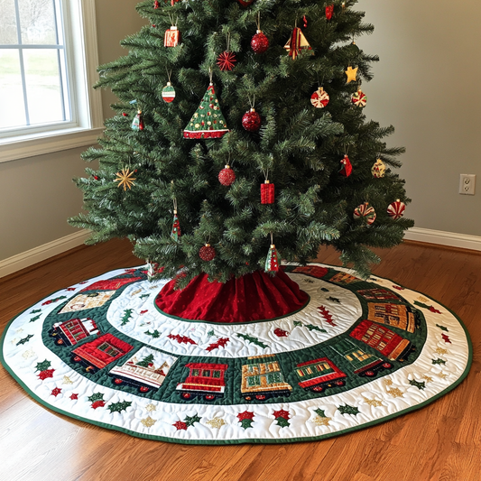 Christmas Truck DAI090924037 Quilted Tree Skirt