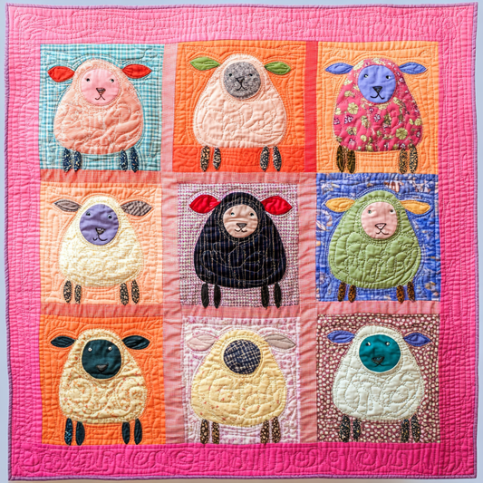 Sheep DAI070824112 Quilt Blanket