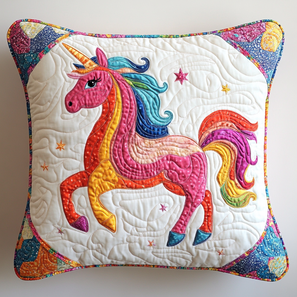 Unicorn DAI181124097 Quilted Pillow Case