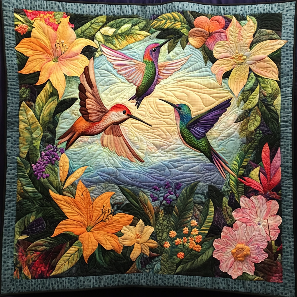 Hummingbird TAI041024431 Quilt Blanket