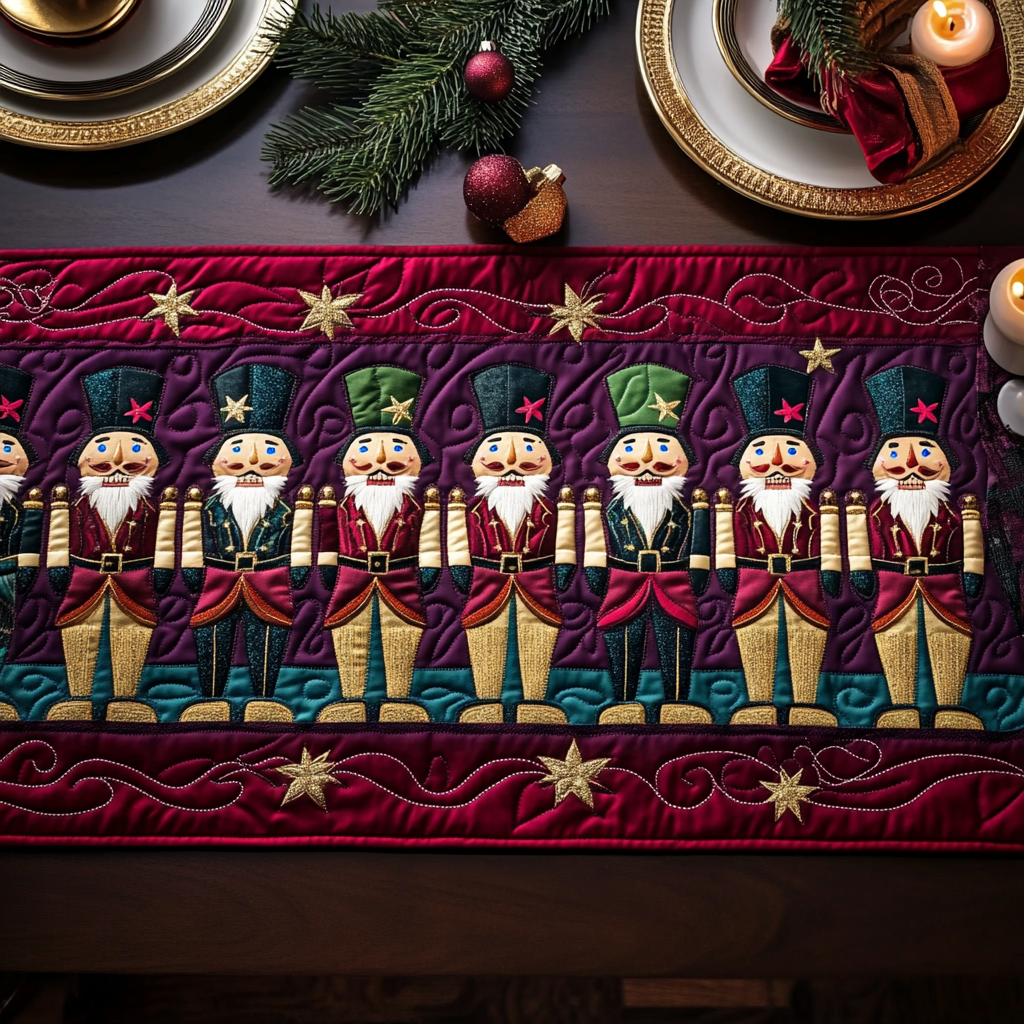 Christmas Nutcracker TAI091024392 Quilted Table Runner