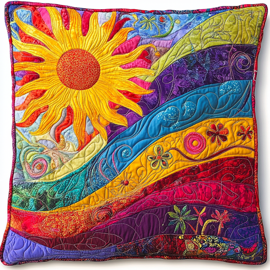 Hippie Sun TAI181024455 Quilted Pillow Case