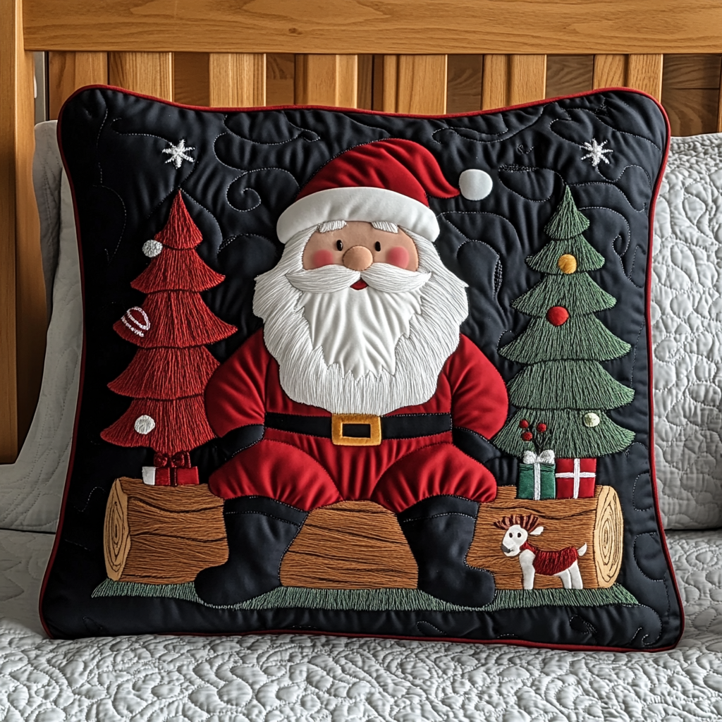 Christmas Santa TAI201124464 Quilted Pillow Case