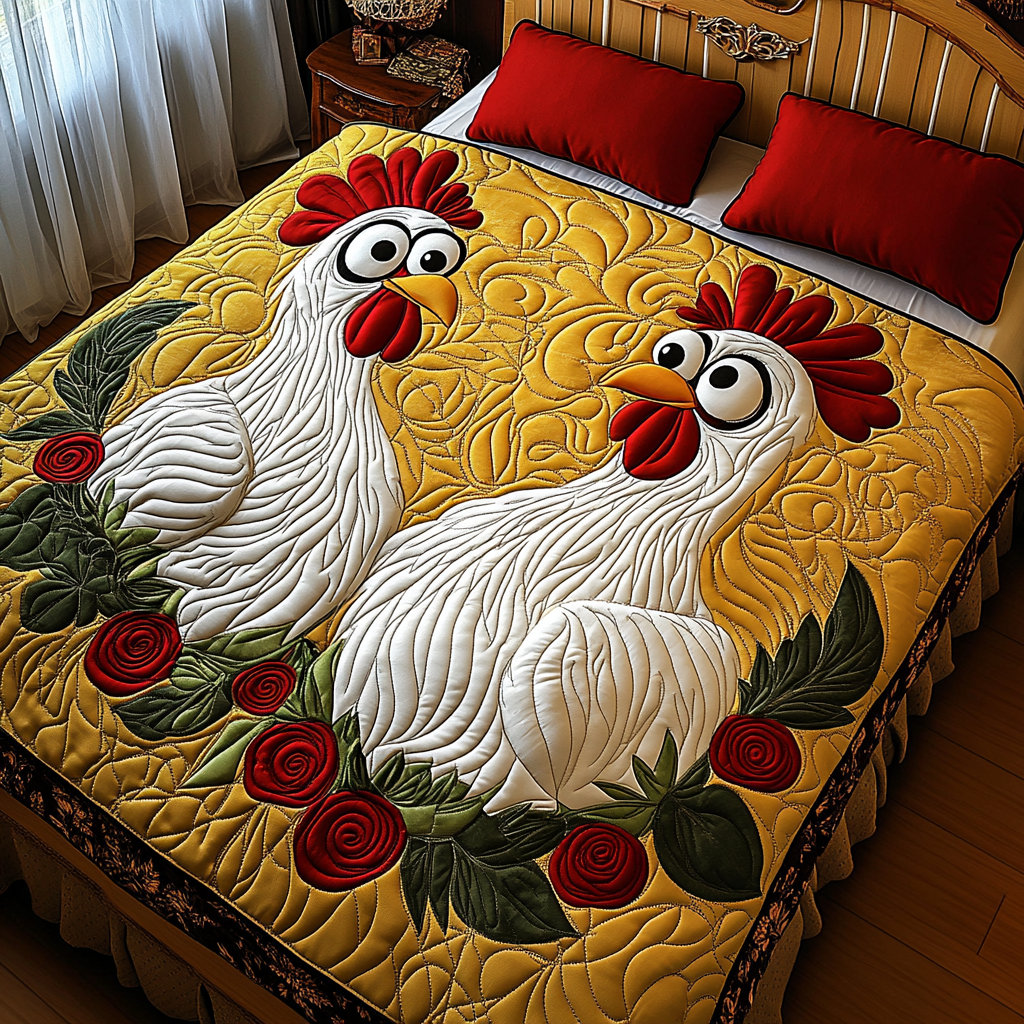 Chicken TAI201124122 Quilt Bedding Set