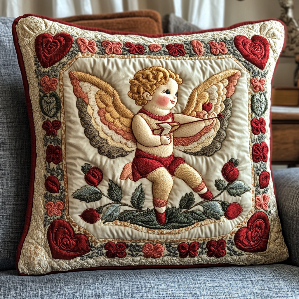 Cupid DAI241224037 Quilted Pillow Case