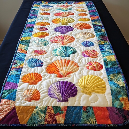 Seashell DAI200125351 Quilted Table Runner