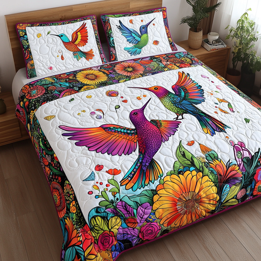 Hummingbird TAI141124198 Quilt Bedding Set