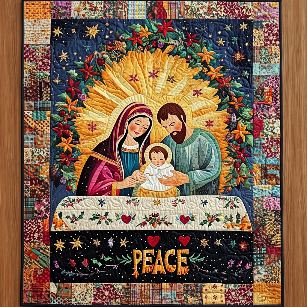 Nativity Scene TAI041024406 Quilt Blanket