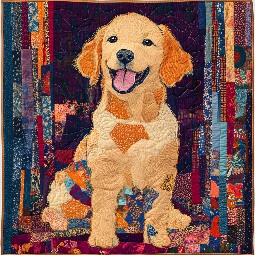 Golden Retriever TAI121024109 Quilt Blanket