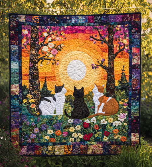 Cat Garden DAI090125212 Quilt Blanket