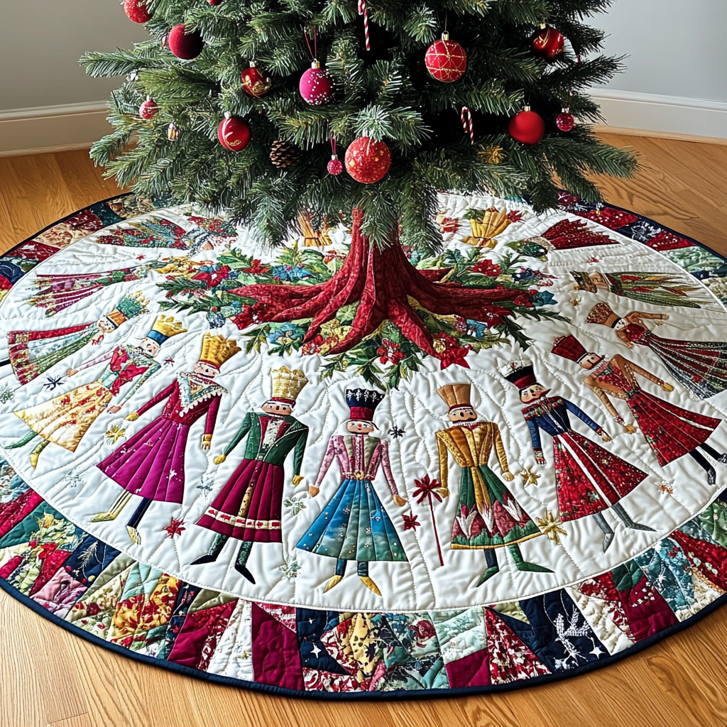 Christmas Nutcracker TAI021024251 Quilted Tree Skirt