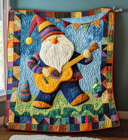 Gnome Guitarist DAI241224343 Quilt Blanket