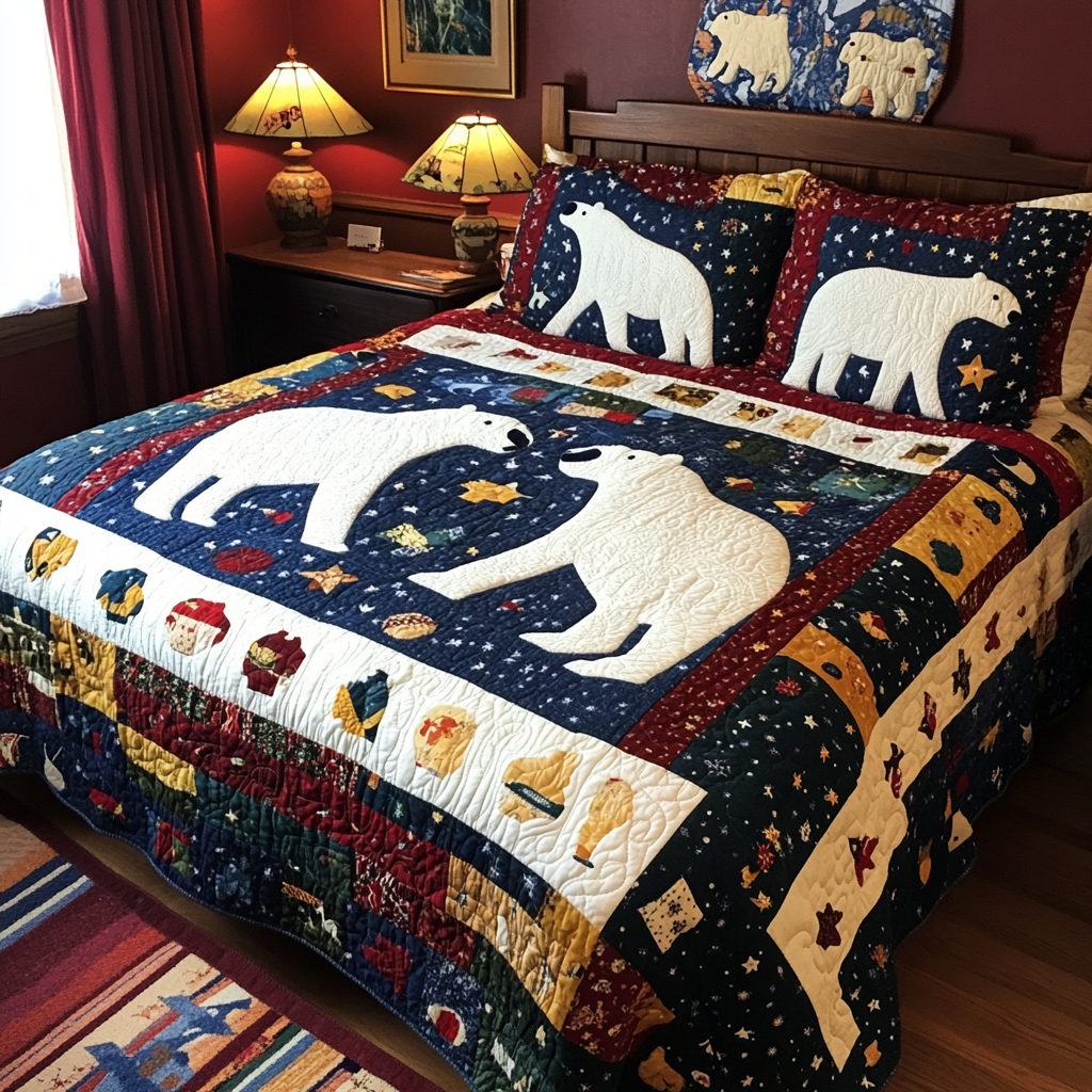 Polar Bear TAI080824073 Quilt Bedding Set