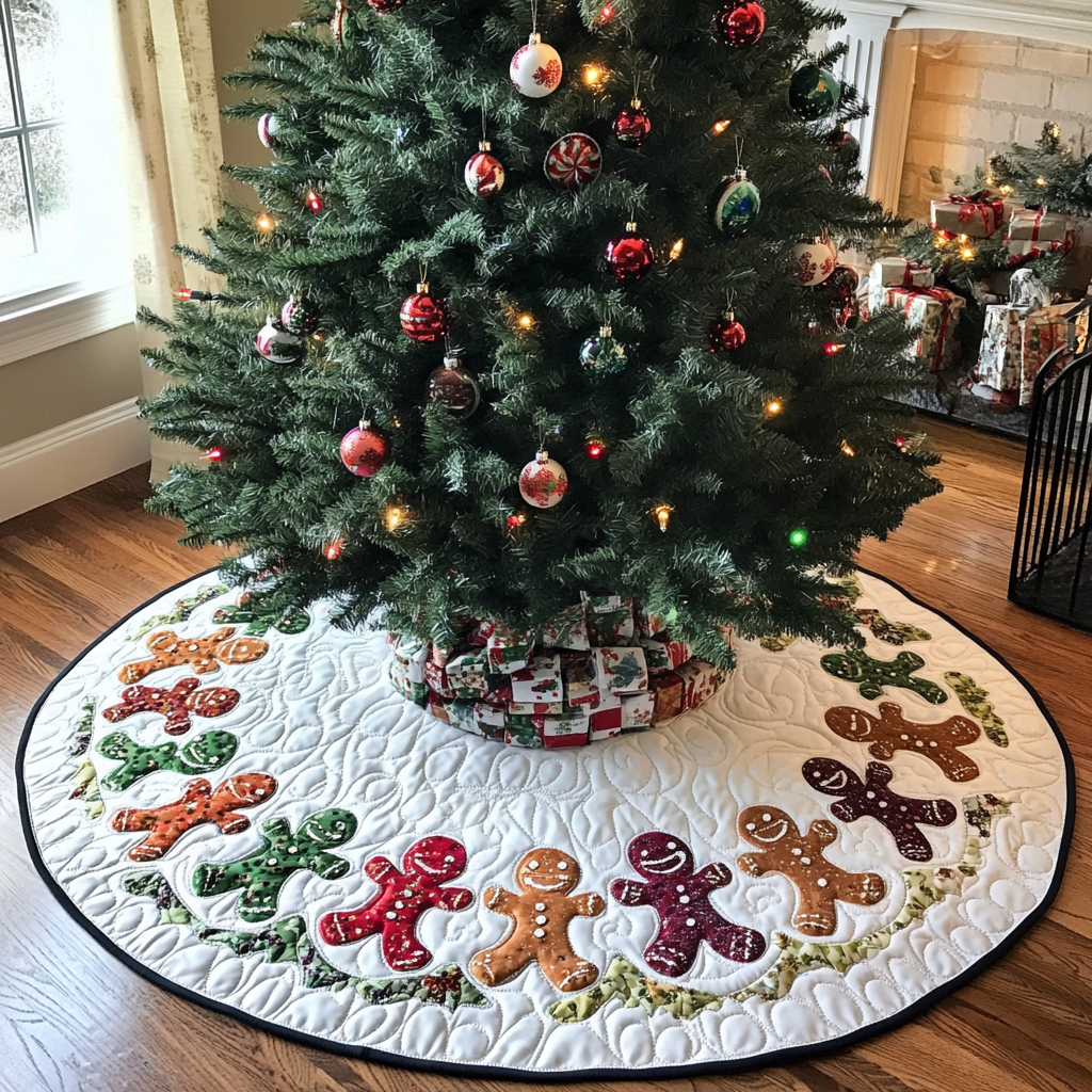 Gingerbread Man DAI040924109 Quilted Tree Skirt