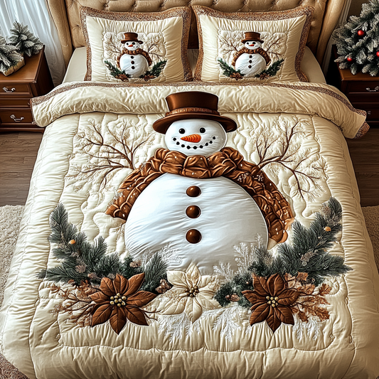 Christmas Snowman TAI201124236 Quilt Bedding Set