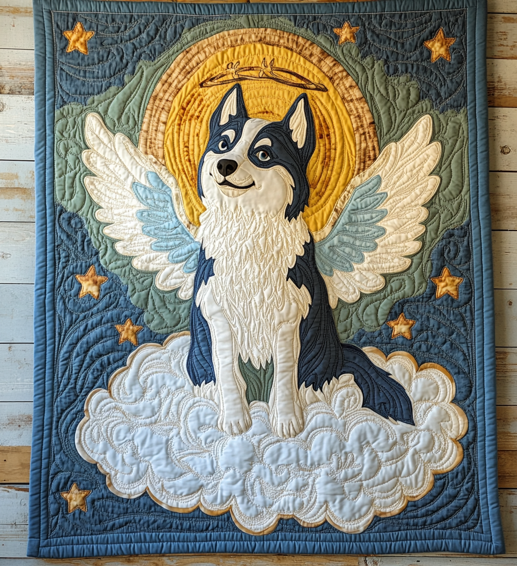 Husky Angel DAI090125184 Quilt Blanket