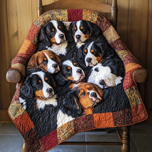 Bernese Mountain Dogs TAI111124240 Quilt Blanket