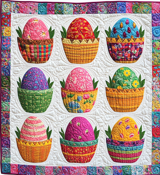 Easter Egg DAI241224439 Quilt Blanket