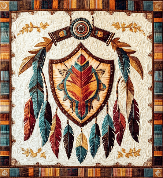 Native American Shield DAI101224062 Quilt Blanket