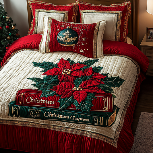 Christmas Book TAI101224487 Quilt Bedding Set