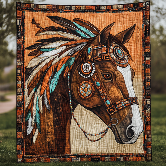 Native Horse TAI111124217 Quilt Blanket