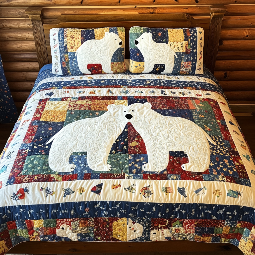 Polar Bear TAI080824109 Quilt Bedding Set